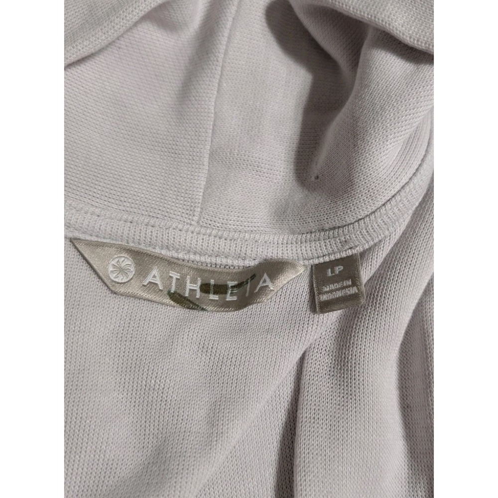 Athleta Womens LP Cream Open Front Wrap Cardigan Lightweight - Picture 4 of 7